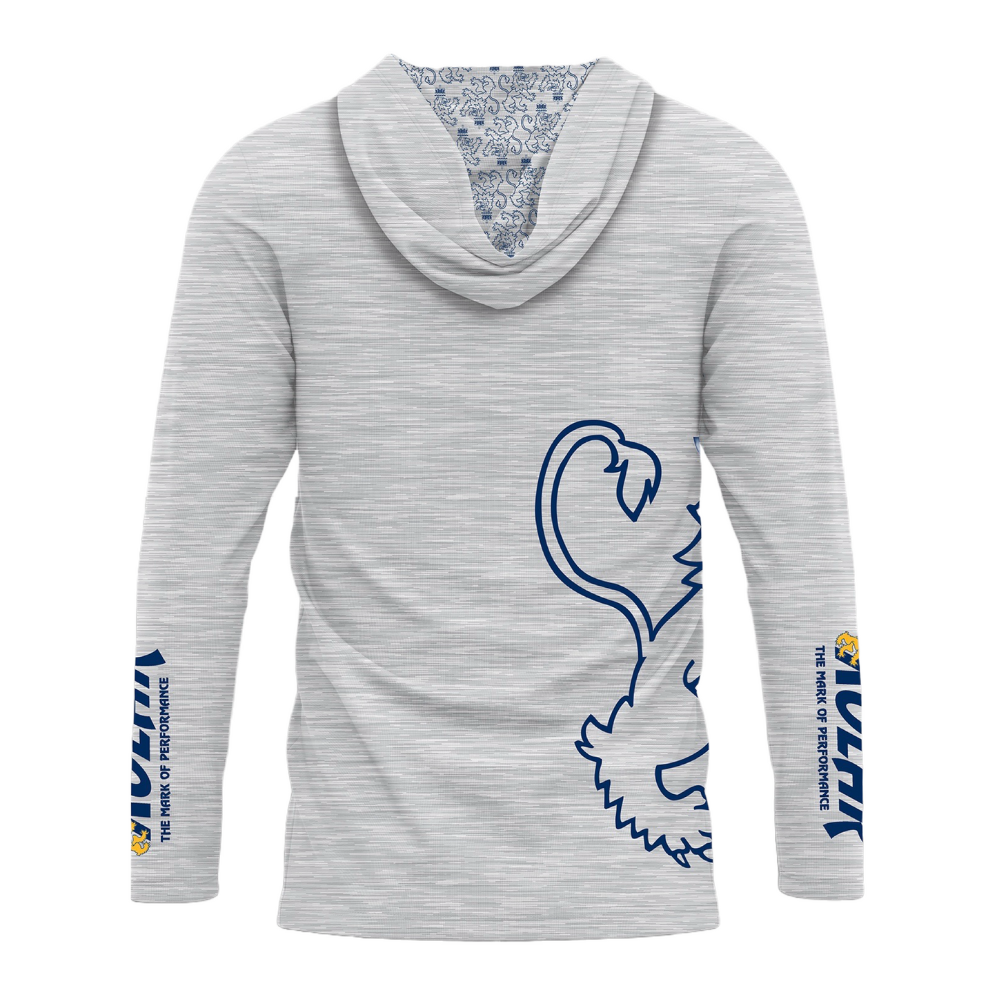 Kolar Heathered Grey Performance Shirt w/Hood UPF40+